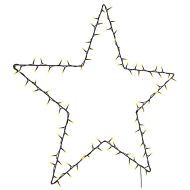 Коледни светлини Star Silhouette 115 светодиода топло бяло