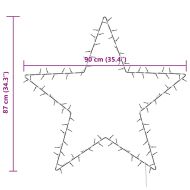 Коледни светлини Star Silhouette 115 светодиода топло бяло