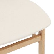 Трапезни столове с възглавници 2 бр масивна дървесина гума