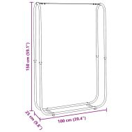 Стойка за дърва за огрев 100x25x150 cm Поцинкована стомана