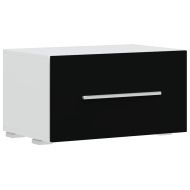 5 броя ТВ шкафове с LED осветление Матово черно инженерно дърво