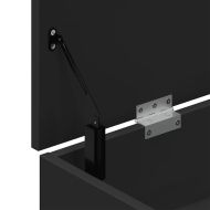 Пейка за обувки черен 102x30,5x45 cm Инженерна дървесина