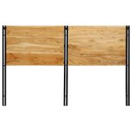 табла за глава 160 cm масивна дървесина акация и желязо