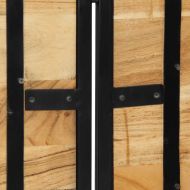 табла за глава 160 cm масивна дървесина акация и желязо