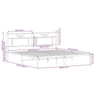 Рамка за легло без матрак сонома дъб 183x203 см инженерно дърво
