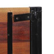 Табла за глава 180 cm от масивна дървесина и желязо