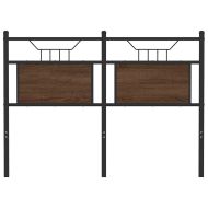 Горна табла, кафяв дъб, 120 см, инженерно дърво и стомана