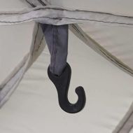 Шатра за басейн с подвижна муха & Мрежести стени сива