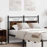 Горна табла, опушен дъб, 120 см, инженерно дърво и стомана