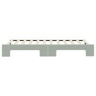 Канапе с изтеглящо легло светлосиво 90x200 см кадифе