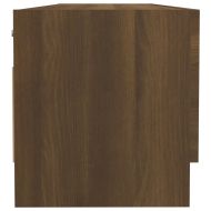 Гардероб, кафяв дъб, 100x32,5x35 см, инженерно дърво