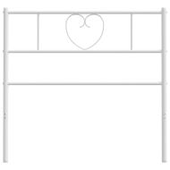 Метална табла за глава, бяла, 90 см