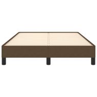 Рамка за легло без матрак, тъмнокафява, 120x190 см, плат
