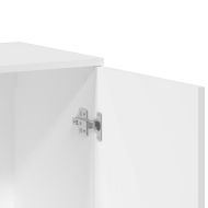 Сайдборди, 2 бр, бели, 79x38x80 см, инженерно дърво