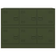 Бюфет, маслиненозелен, 99x39x73 см, стомана