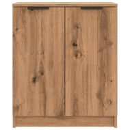 Шкаф за обувки дъб артизан 59x35x70 см инженерна дървесина