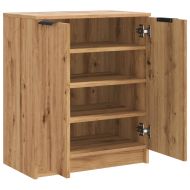 Шкаф за обувки дъб артизан 59x35x70 см инженерна дървесина