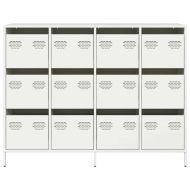 Бюфет, бял, 135x39x103,5 см, студеновалцувана стомана