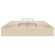 Османска рамка за легло без матрак, кремава, 140x200 см, плат