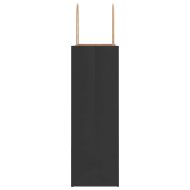 Хартиени торбички 250 бр с дръжки черни 26x12x35 см