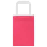 Хартиени торбички 250 бр с дръжки розови 15x8x21 см
