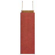 Хартиени торбички 250 бр с дръжки червени 21x11x31 см