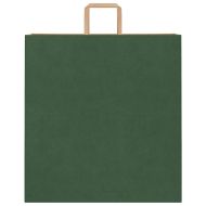 Хартиени торбички 250 бр с дръжки зелени 45x17x48 см