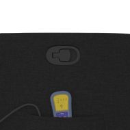 Масажен наклоняем стол, черен, текстил