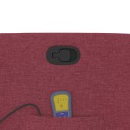 Масажен изправящ наклоняем стол, виненочервен, текстил