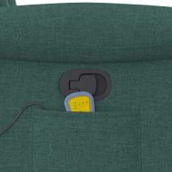 Масажен наклоняем стол, тъмнозелен, текстил