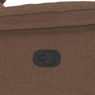 Масажен наклоняем стол, кафяв, текстил