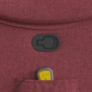 Масажен наклоняем стол, виненочервен, текстил