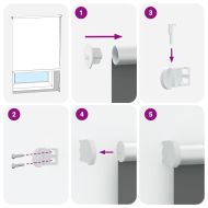 Ролетна щора Blackout Black 145x130 cm Ширина на плата 141,6 cm