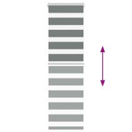 Зеброва щора 45x100 см Ширина на плата 40,9 см Полиестер