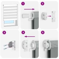 Зеброва щора 110x100 см ширина на плата 105,9 см полиестер