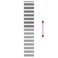 Зеброва щора 40x200 см ширина на плата 35,9 см полиестер