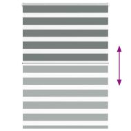 Зеброва щора 95x150 см Ширина на плата 90,9 см Полиестер
