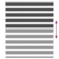 Зеброва щора 130x100 см ширина на плата 125,9 см полиестер