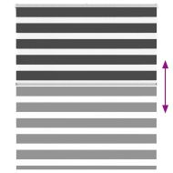 Зеброва щора 130x150 см ширина на плата 125,9 см полиестер