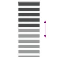Зеброва щора черна 60x100 см ширина на плата 55,9 cm полиестер