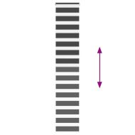 Зеброва щора черна 45x230 см Ширина на плата 40,9 см Полиестер
