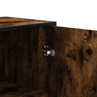 Висока дъска опушен дъб 35,5x35x139 cm Обработено дърво и метал