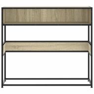 Конзолна маса, дъб сонома, 90x35x80 см, инженерно дърво