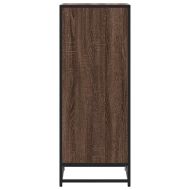 Етажерка за обувки, кафяво дъб, 48x38x97,5 см, инженерно дърво