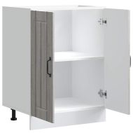 Шкаф за мивка, Lucca, сив сонома, инженерно дърво