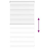 Зеброва щора бял 90x100 см ширина на плата 85,9 cm полиестер