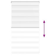 Зеброва щора бял 80x100 см ширина на плата 75,9 cm полиестер