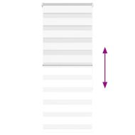 Зеброва щора бял 55x150 см Ширина на плата 50,9 см Полиестер