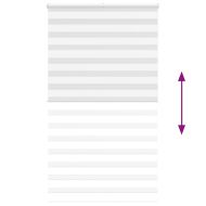 Зеброва щора бял 125x200 см Ширина на плата 120,9 см полиестер