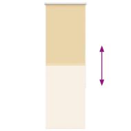 Ролкова щора Blackout Бежова 55x150 cm Ширина на плата 50,7 cm